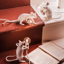 Mouse Lamp - sdraiato bianco