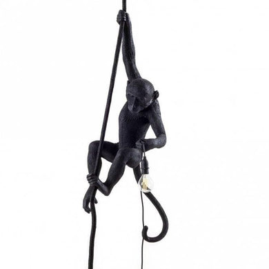 Monkey Lamp Black Standing
