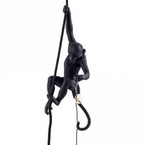 Monkey Lamp Black Standing